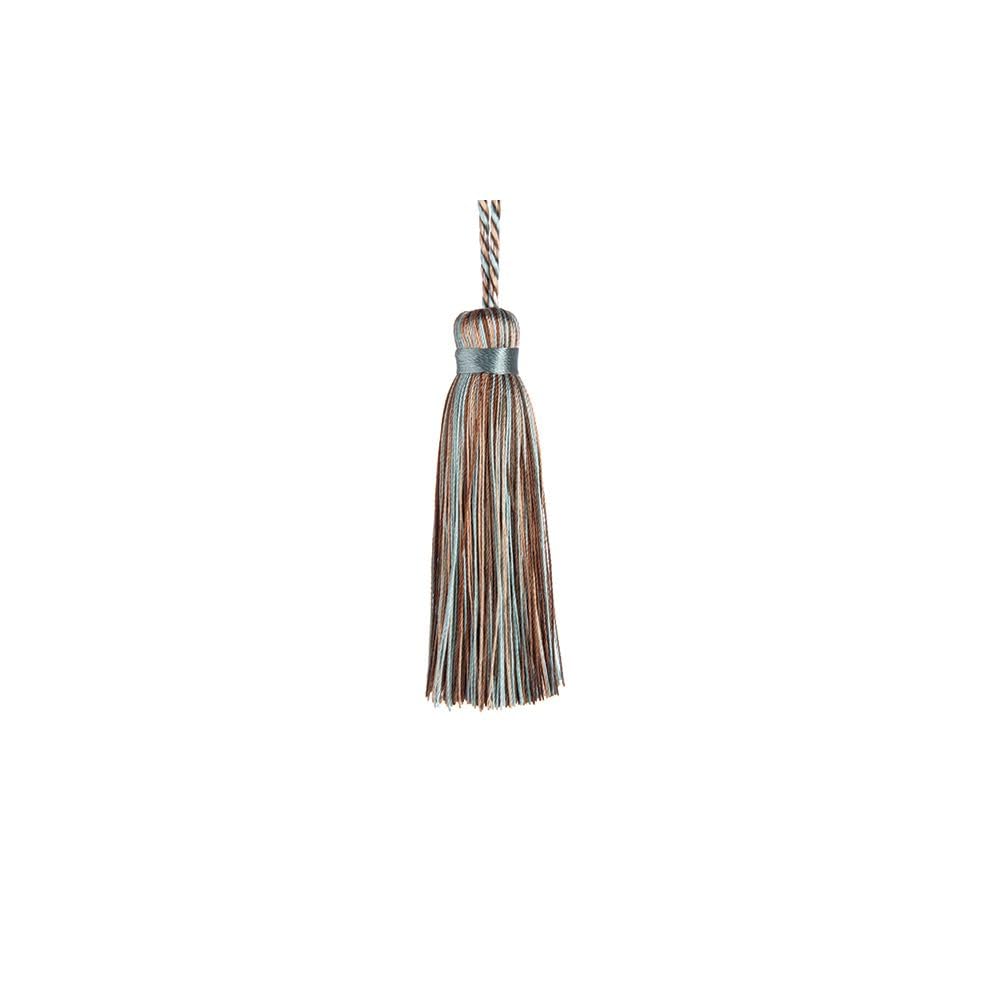 Jones Florentine Key Tassels (Duck Egg/Brown) - Hanging Tassel - Ornament - Fabric - Home Decor - Housewarming