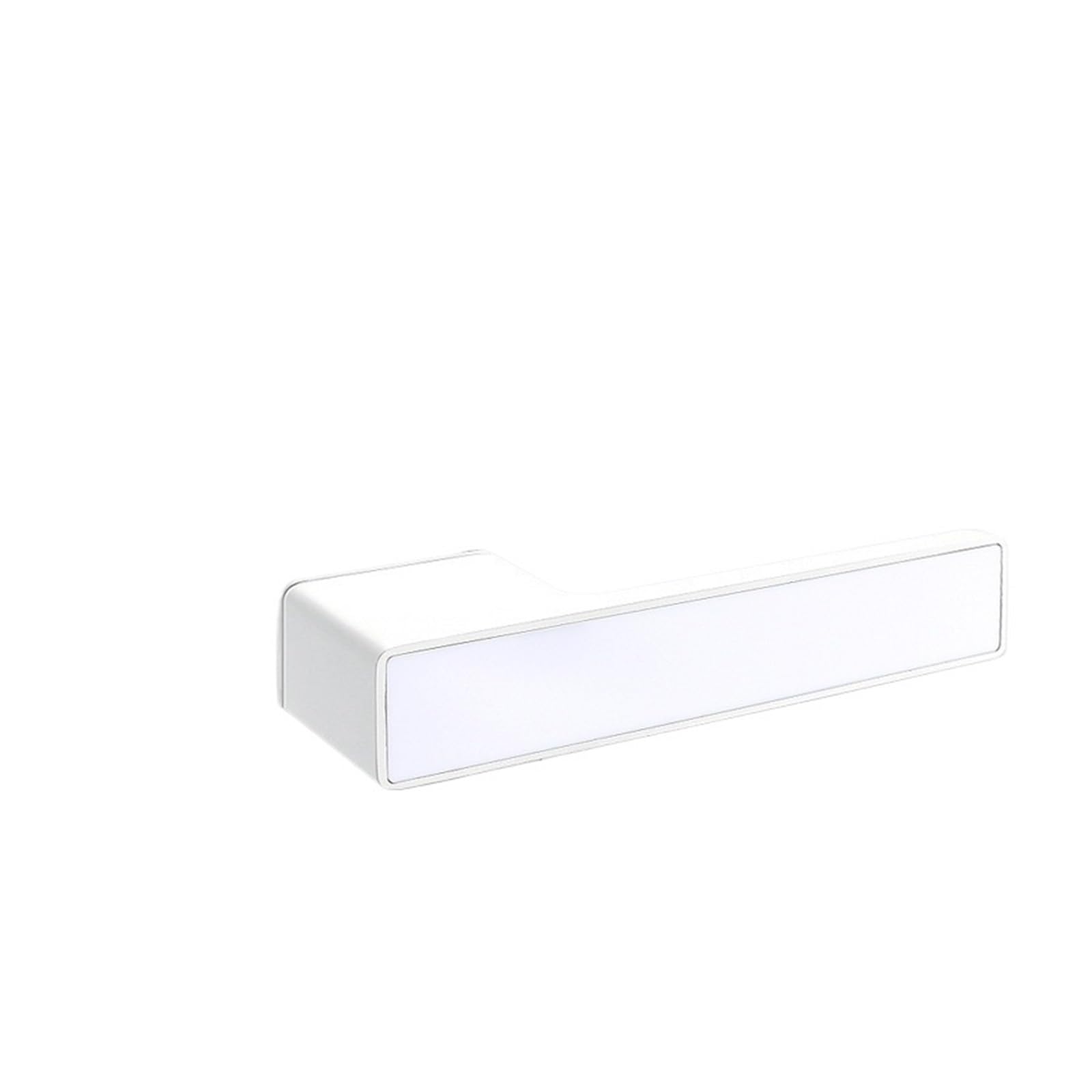 NYRXRYTCA Minimalist Magnetic Ecological Door Lock Indoor Silent Lock Home Bedroom Living Room Invisible Door Lock zinc Alloy Wooden Door Handle(Square handle White 2)