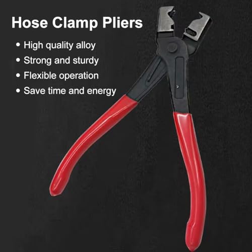 Schlauchschellenzange, Schlauchklemmenzange, Kragenzange, Autoklemmzange, Clic-R Typ Schlauchschellenzange, Schlauchklemmen Zange, Schlauchschellen Montage und Demontagewerkzeug, für Auto und Drehbare