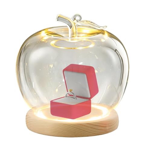 Cúpula de cristal antipolvo de 20cm para proteger figuras con iluminación LED 7