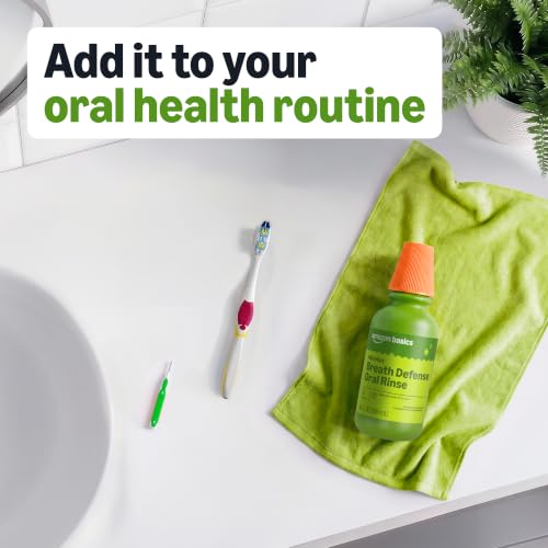 Amazon Basics Breath Defense Oral Rinse, Mild Mint, 10 fl oz, 6 Pack - image 6