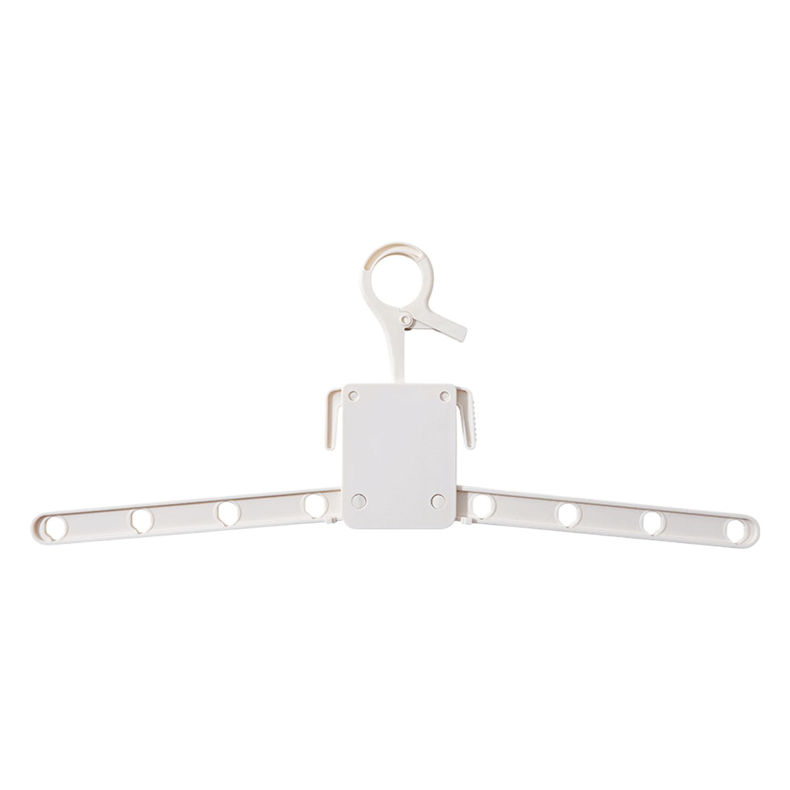 Clothing Rack with 8 Slots for Delicates and Jackets Easy to Carry Garment Holder Foldable Travel Hanger for Wet Clothes Multipurpose Camping Clothes Hanger