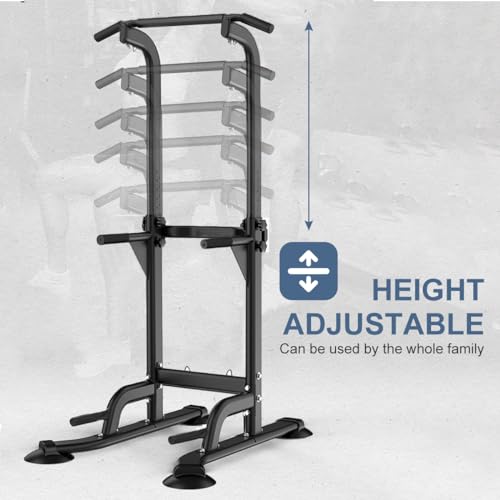 Leiblsufo Pull Up & Dip Station Dip Stand Power Tower, Adjustable Height Home Strength Training Fitness Workout Station, Suitable for Teenagers, Women, Men - Image 3