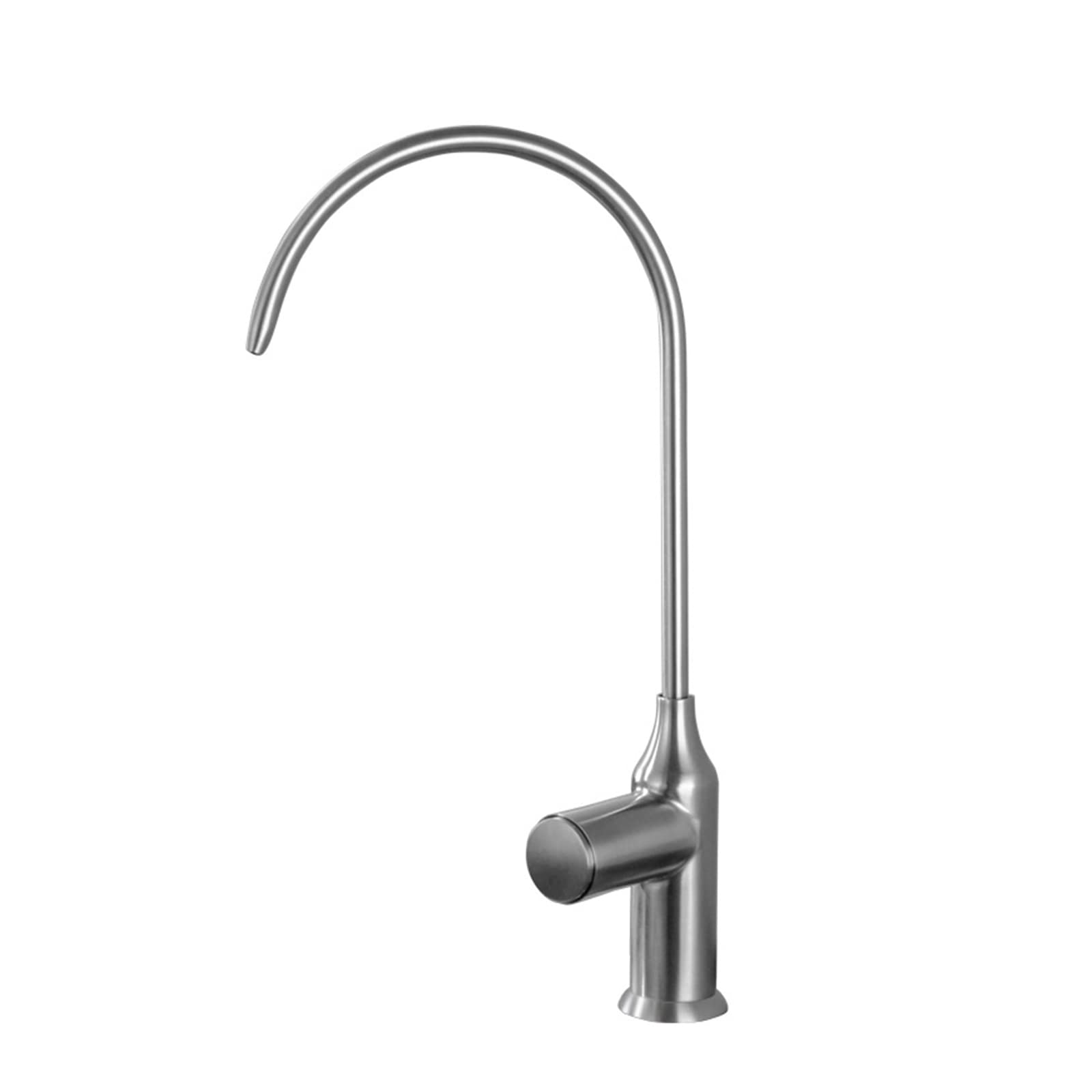 Robinet de cuisine pour eau potable filtrée en acier brossé