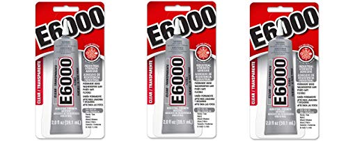E6000 237032 Craft Adhesive, 2 fl oz Clear, 3 Pack
