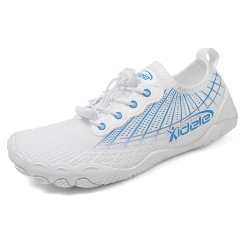 Image of Water Shoes for Men and Women, Barefoot Aqua Socks, Wide Fit Beach Swimming Pool Shoes, Anti-Slip Outdoor Walking Hiking Kayaking Diving Surfing