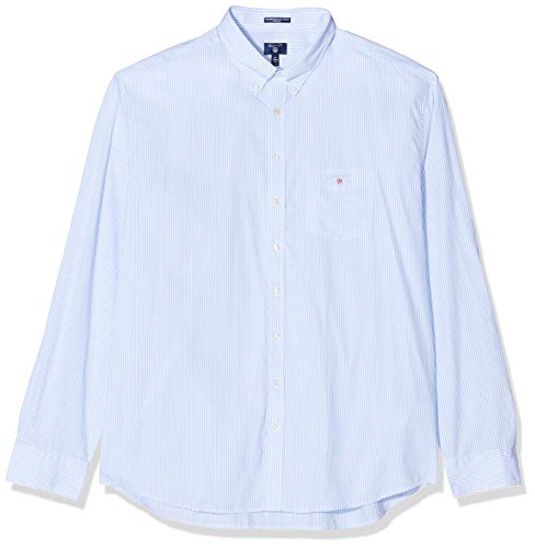 Preisvergleich Produktbild GANT Herren The Broadcloth Banker REG BD Hemd, Capri Blue, XXL