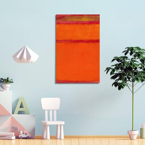 Toile murale Mark Rothko Orange impression haute définition - 4