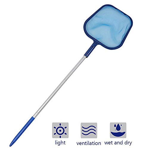 coil.c Pool Landing Net, Pool Skimmer Pool Landing Net, Pool Cleaning Leaf Net with 1.2 m Long Telescopic Rod, Suitable for Spas, Pool, Well for Clear Pool Leaves and Debris