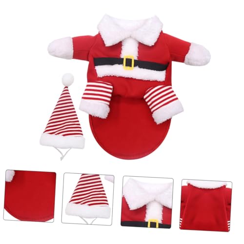Disfraz de Santa Claus para perros y gatos, talla XL miniatura 4