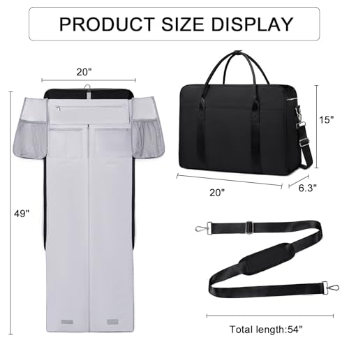 CAMTOP Garment Bags for Travel, Convertible Garment Duffle Bag for Women Men, Carry on Garment Bag Travel Duffel Bag2