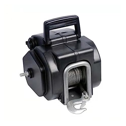 Winche Eléctrico Portátil 2000lbs para Barcos y Autos miniatura 2