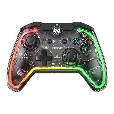 Controlador de Juegos con Cable para PC BIGBIG WON Rainbow Lite RGB Cover