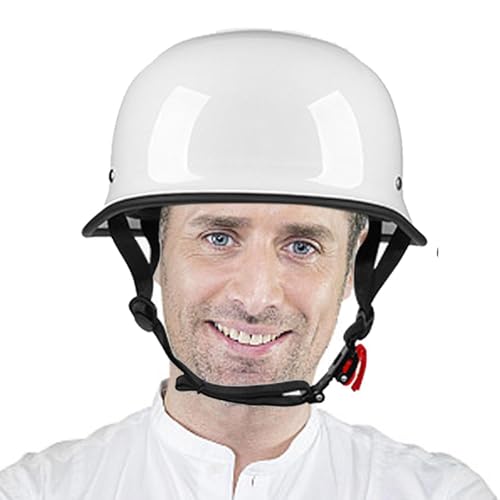Casque moto demi-visage vintage et rétro pour scooter et cruiser d'été