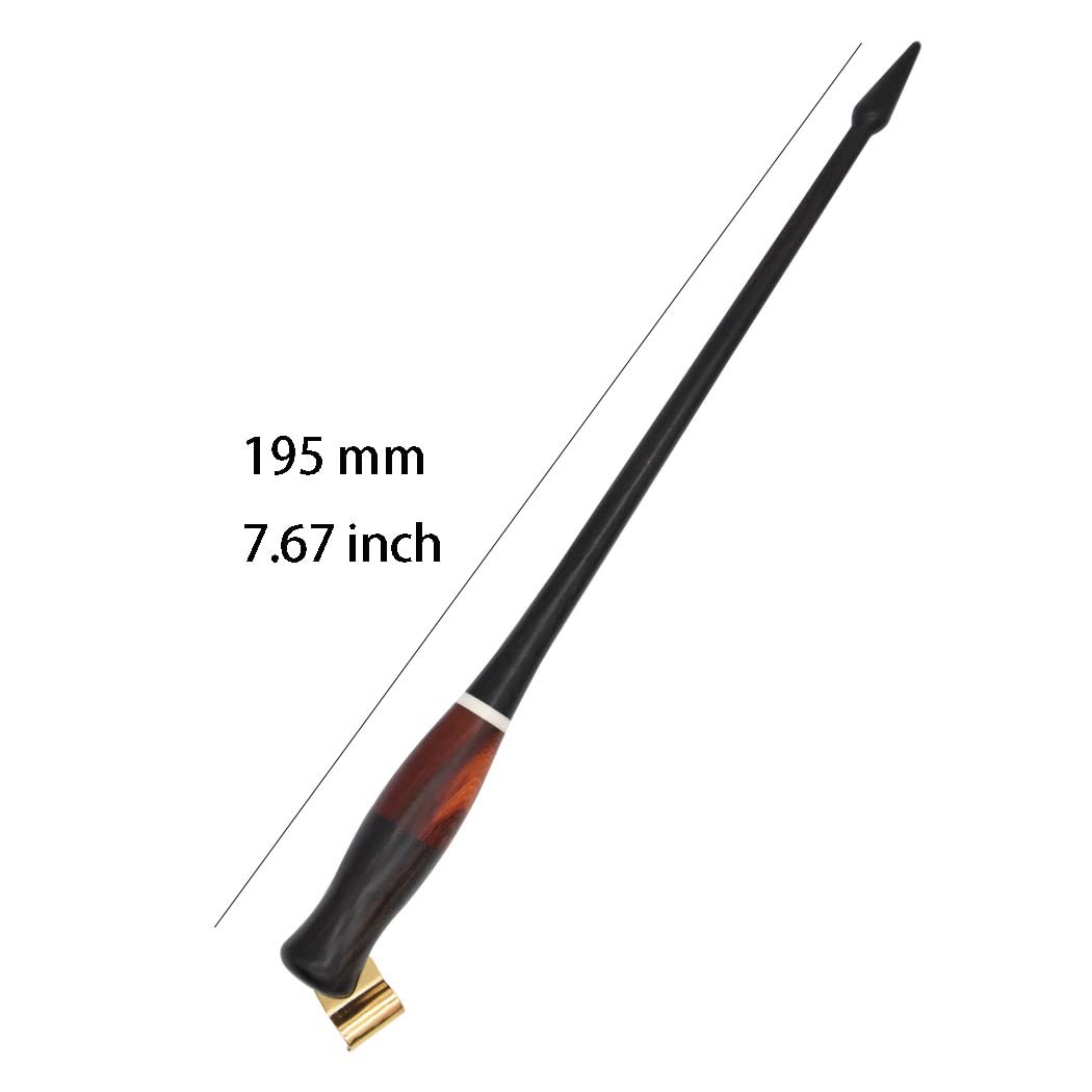 Meprotal Set di portapenne obliquo in legno per calligrafia e disegno fumetto, con pennino rimovibile e 5 pennini, per calligrafia inglese, disegno fumetto, nero