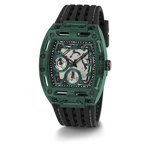 Image of Guess Men's GW0G Series| Analog Trend Watch| Polycarbonate Case| Silicone Bracelet | 50M Water Resistance