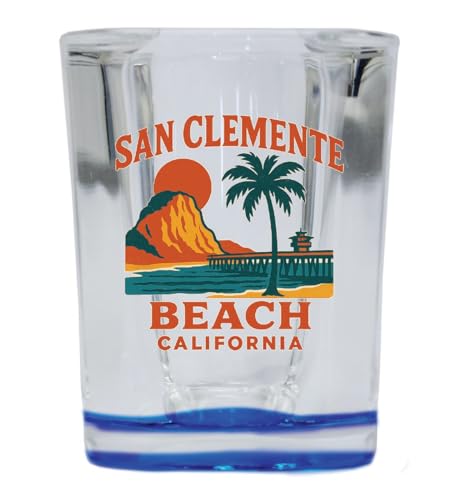 Vaso Shot Square 2 oz Base Azul
