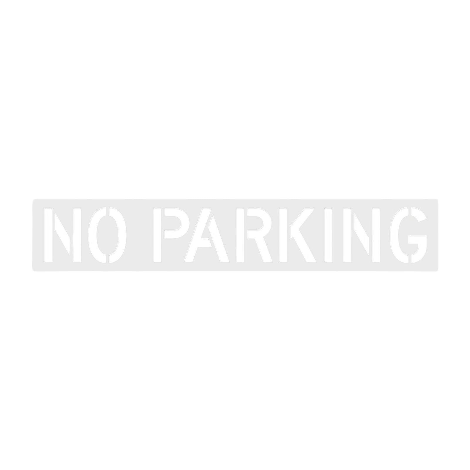 MERIGLARE Plantilla de "No Aparcar" (226 Cm X 40 Cm) para Señal de Aparcamiento en La Calle.