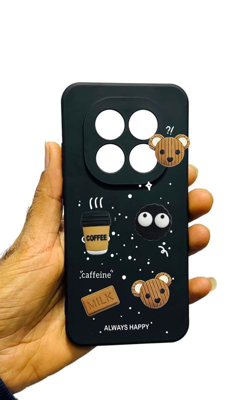 Back Case Cover Compatible for Redmi Note 15 Pro | Cute Fun Cartoon 3D Ball | Coffee Silicone Case | Camera Protection | Body Protection | Shock Proof | Color Black Back Case Cover Compatible for Redmi Note 15 Pro | Cute Fun Cartoon 3D Ball | Coffee Silicone Case | Camera Protection | Body Protection | Shock Proof | Color Black