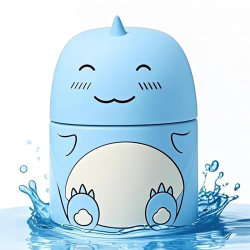 CloudMades Cute Dinosaur-Shaped Toilet Bowl Cleaner Bottle Bathroom Toilet Tank Cleaner with Ocean Jasmine and Peach Scent Three bottles can be used for 9 months (Ocean)