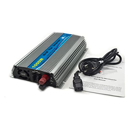 Inversor solar de conexión a red 1000W onda pura de 10.5-28V para panel de 18V y red 110-120V 4