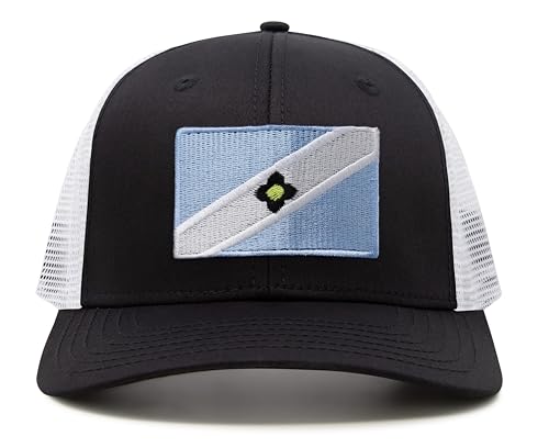 Image of International Tie City Hat for Men and Women, Adjustable Snapback Trucker Baseball Cap with Embroidered Patch
