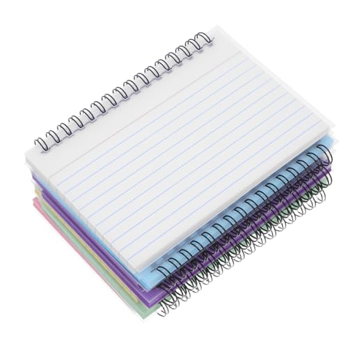 Bloc-notes spirale couleurs jojofuny en lot de 7 carnets compacts perforés