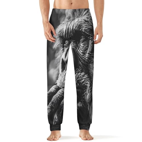 Bigfoot Sasquatch Pajama Pants Men Pj Bottoms Sleepwear Lounge Pant