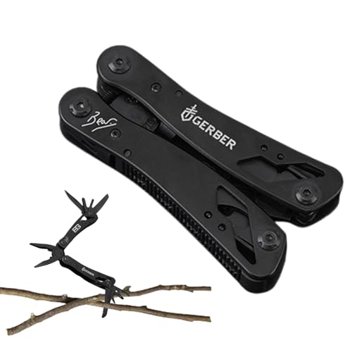 Krmoau Para hombres - Tijeras de metal para cortar alicates, destornillador de bolsillo de 6,35 mm, soporte hexagonal para taladro, para viajes, senderismo, senderismo, trabajo, equipaje al