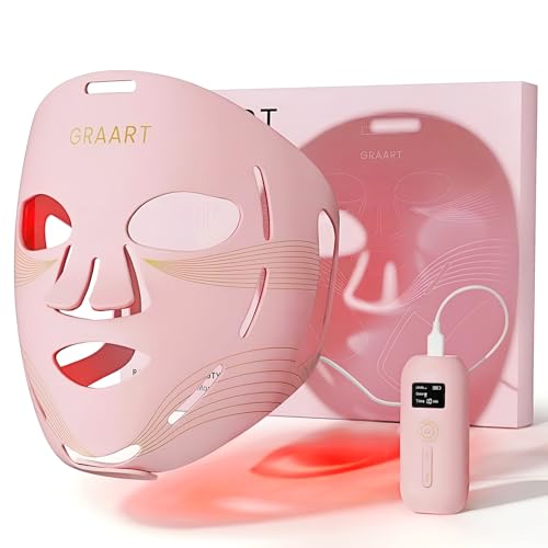 Red Light Therapy for Face & Jawline - FDA Cleared 4D Face Mask w...
