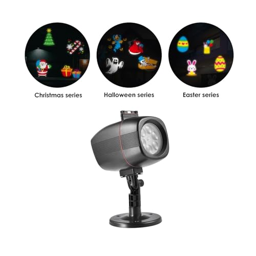 Lampe de projection du Père Noël pour décorations extérieures - 7
