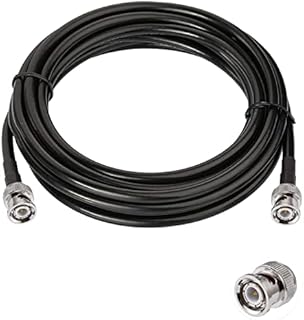 Vecys BNC Male to BNC Male Cable 50ohm BNC Male to Male RG58 RF Coaxial Pigtail Jumper Cable 6.5ft/2m for RF Antennas Ham Radio Handheld