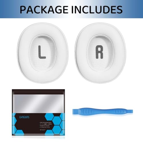 Image of GEVO Earpads for Tune 770NC /760NC (Not Fit Live Series) Headset | Ear Cushions for Tune 700BT /710BT /720BT /750BT /750BTNC /760NC /770NC | Protein leather | Original-Fit Design |White