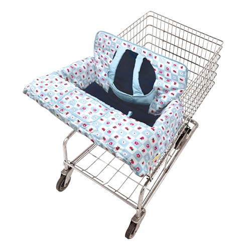 Image of GoldBug Baby and Toddler Shopping Cart Cover & High Chair Cover - Patchwork Berry