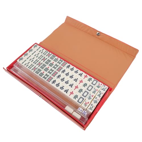 Jeu de Mahjong de Voyage Miniature en Mélamine Idéal Déplacement et Maison