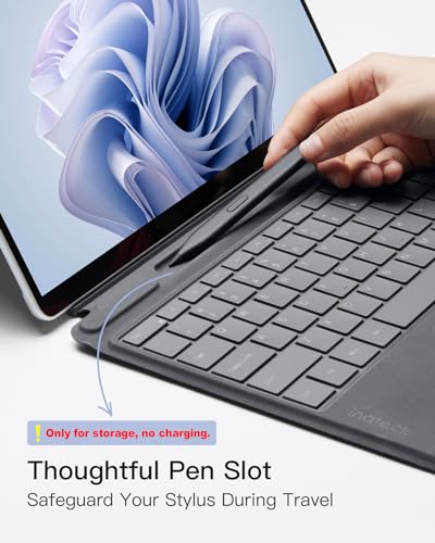 Image of Inateck for Surface Pro 9 Keyboard with Touchpad, Bluetooth 7-Color Backlight Keyboard with Pen Holder, Compatible with Surface Pro 9 /8 /X /10 /11, KB05113