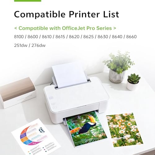 Image of 950XL 951XL Combo Pack Compatible for HP 950 951 Ink Cartridges Combo Pack Work with OfficeJet Pro 8600 8610 8620 8100 8630 8660 8640 8615, 4 Pack