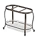 InterDesign York Lyra Vanity Make Up Brush and Comb Organizer, Bronze/Clear