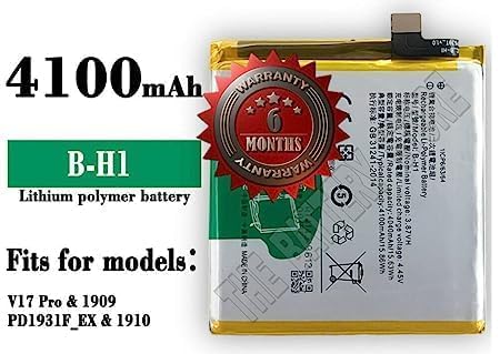 Image of THE BATTERY STORE Original B-H1 Battery for Vivo V17 Pro 1909, PD1931F EX, 1910 Battery with 6 Month Warranty**** (Q2656)