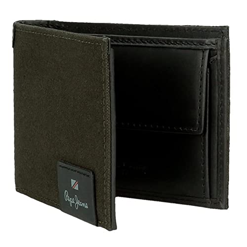 Pepe Jeans Unisex. 7417132 Billetero De Piel Hilltop Verde Oscuro (Osfa), Casual - 5