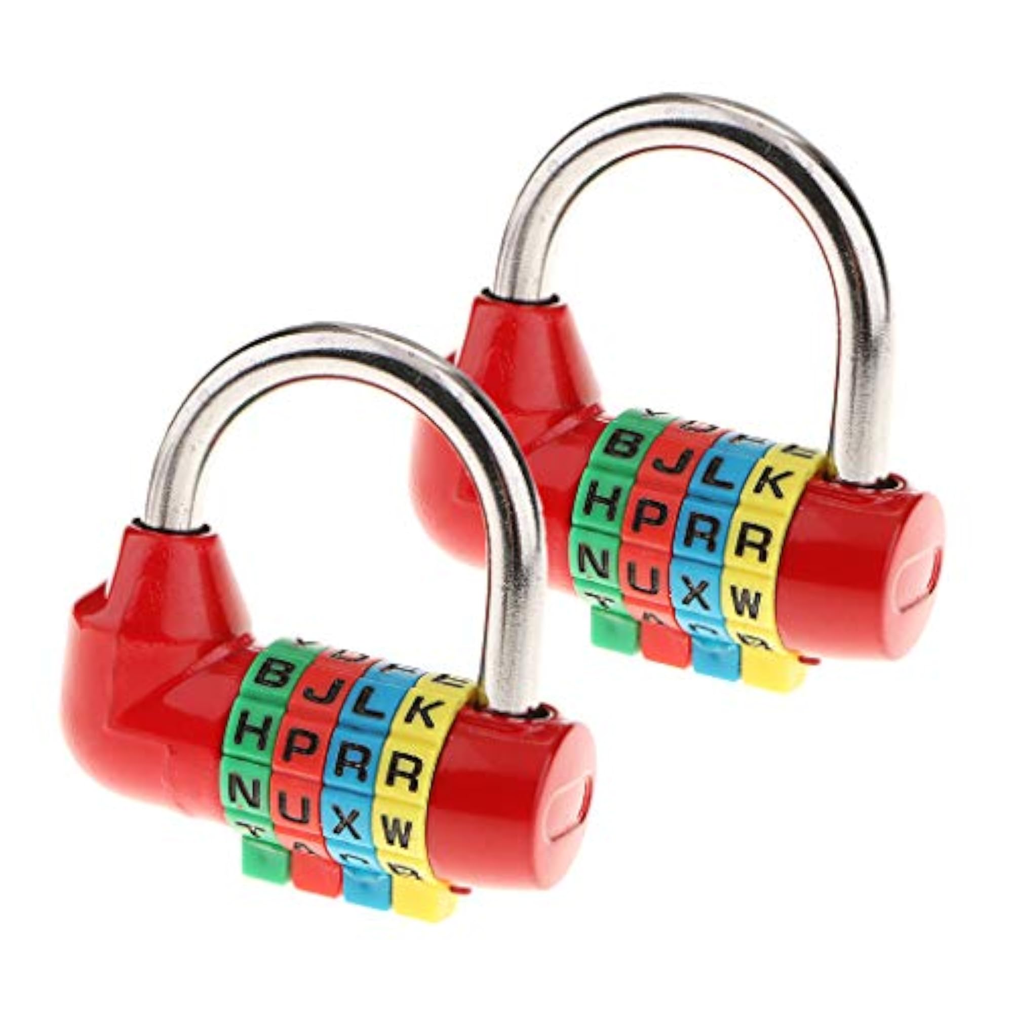 2 Pack 4 Digit Dial Letter Combination Lock Travel Luggage Suitcase Lock
