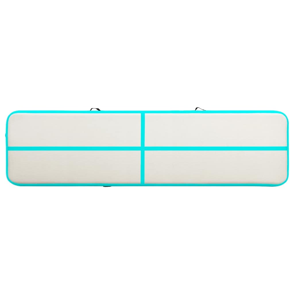 Mata Gimnastyczna 300x100x10 cm, PVC, Zielona, z Pompką