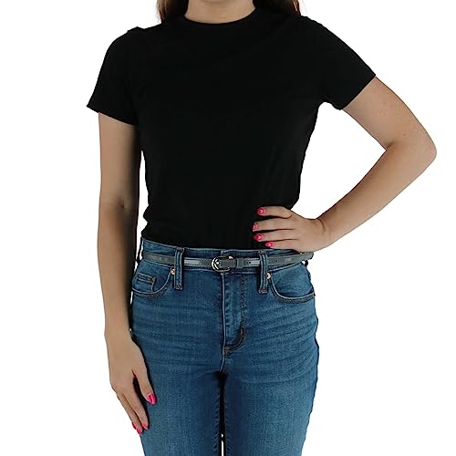 CTM Women's Skinny 1/2 Inch Dress Belt3