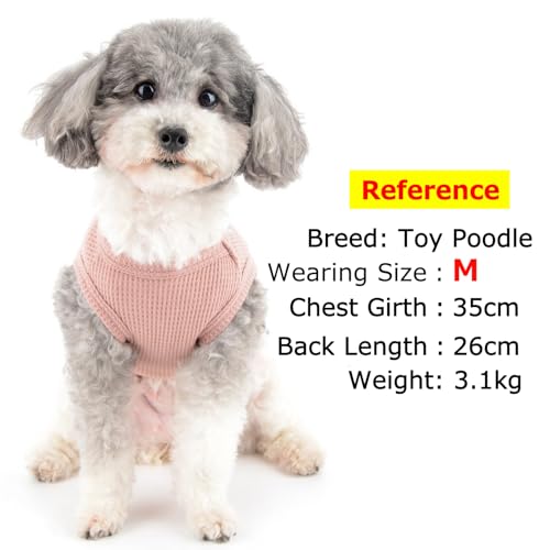 Zunea Dog Shirts for Small Dogs Summer Vest T-Shirt Soft Breathable Puppy Clothes Basic Tee Shirt Pet Sleeveless Tank Top Chihuahua Yorkie Cat Sweatshirt Apparel Pink S - Image 3