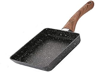 Japan-Style Square Omelet Pans with Maifan Stone Coated Surface, Non-Stick Frying Pan Flat-Bottomed Pancake Egg Roll Steak Pot (40x22.5x20.5cm)