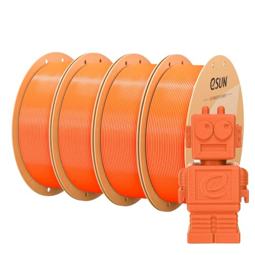 eSUN PLA Basic Filament 4KG Bundle, Speedy PLA 3D Printing Filament, Orange