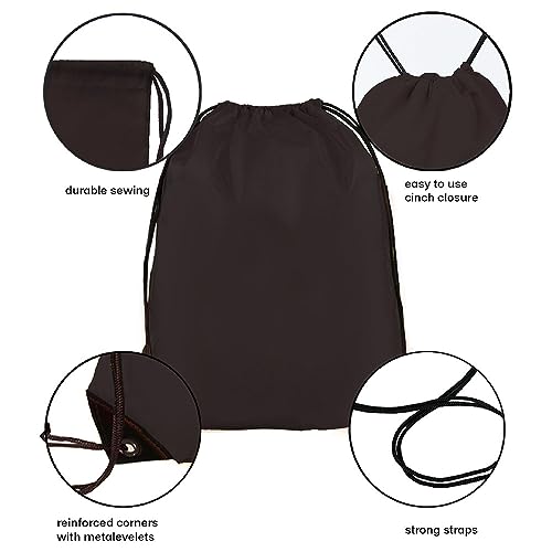 JohahaTim Drawstring Backpack Bulk 20 Pcs Draw String Backpack Bags DIY Gym Sports Traveling Yoga Cinch Bag Sackpack Drawstring (10 Color multi color)3