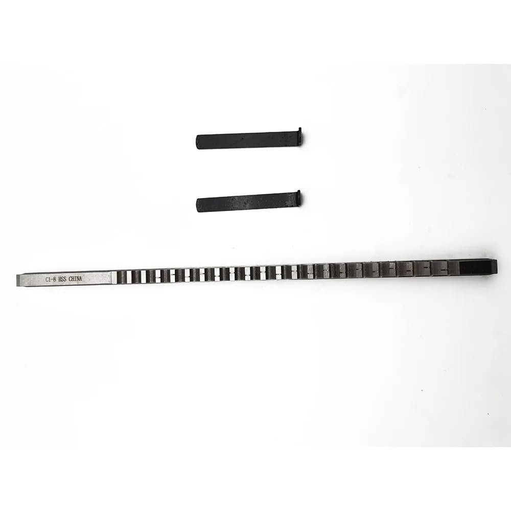 Cuchillos de acero de alta velocidad Brocha chavetera de 8mm C, herramienta de corte chavetera de acero de alta velocidad for enrutador CNC, tamaño métrico