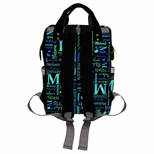 Personalized Name Bag, Custom Diaper Bag with Your Name Fashion Daycare Bag Mummy Nursing Baby Bags Shoulder Bag Casual Daypack Bag for Mom Dad Shopping Picnic Travel2