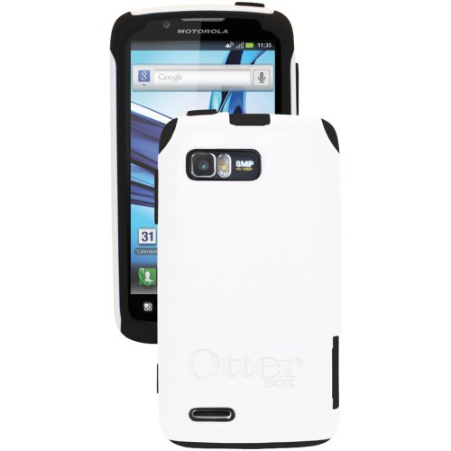 OtterBox 77-19113 Commuter Series Hybrid Case for Motorola Atrix 2-1 Pack - Retail Packaging - Black/White